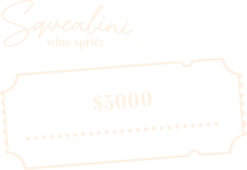Win 1 of 8 $5000 Luxury Escapes vouchers! 1 entry per case of Squealini.* 2 bonus entries per case of Squealini Raspberry*
